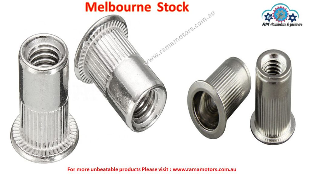 Pack of 10 pcs ,M4 Stainless steel Flange Rivet nut RM Aluminium and